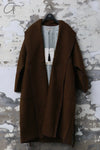 Mutedance 24 Autumn and Winter Belted Wool Coat MD-MD24FW26-BROWN